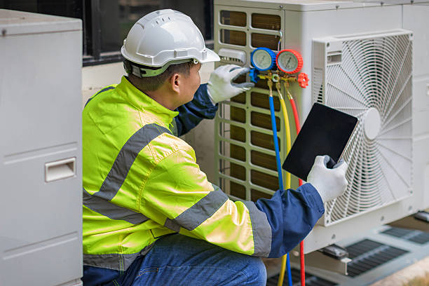 Professional Air Duct Cleaning technician working in Jbsa Lackland, TX